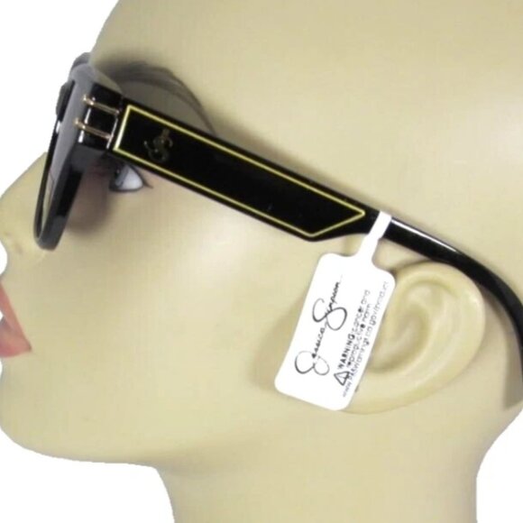 Jessica Simpson Square Frame Sunglasses Accents & Logos J6372-OX NWT🆕⌚📦🏃💨🚚 - Picture 5 of 15